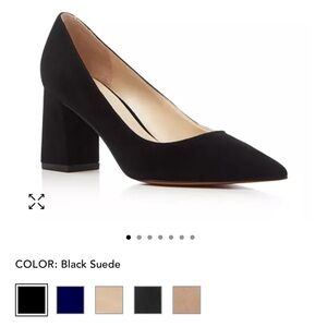 New Marc Fisher LTD black suede pumps